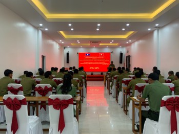 Khai mạc hội nghị trao đổi kinh nghiệm công tác Công an giữa Công an Quảng Trị và Công an tỉnh Champasac- Lào