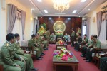 Đoàn Công an tỉnh Savannakhet thăm, chúc Tết tại Công an tỉnh Quảng Trị