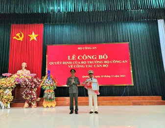 Đại tá Nguyễn Đức Hải được điều động và bổ nhiệm giữ chức vụ Giám đốc Công an tỉnh Quảng Trị