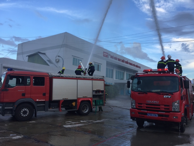 Thực tập phương án chữa cháy tại nhà máy may xuất khẩu Phong Phú