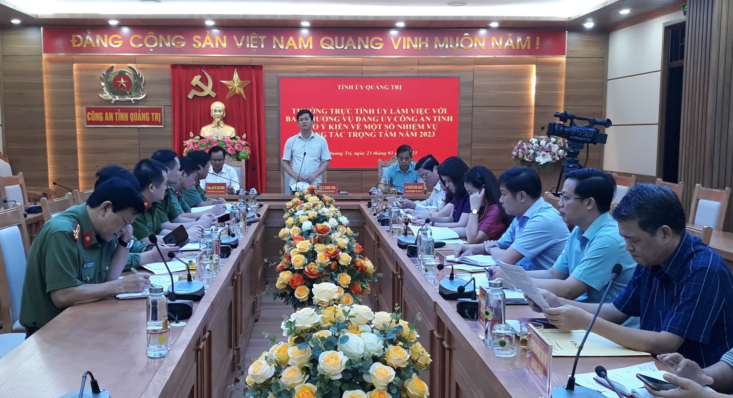 Bí thư Tỉnh ủy Lê Quang Tùng đề nghị Công an tỉnh quan tâm lãnh đạo, chỉ đạo thực hiện tốt công tác phòng, chống tham nhũng, tiêu cực trong ngành